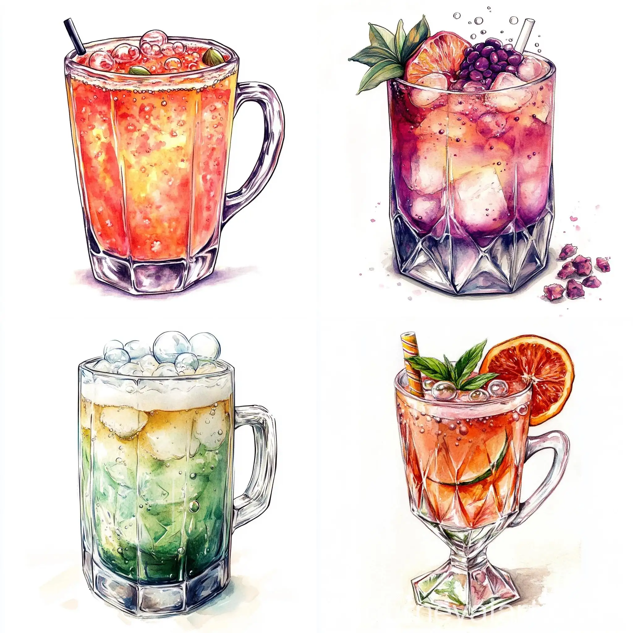 Aquarelle-MaracuyahCardamom-Cocktail-in-Faceted-Glass