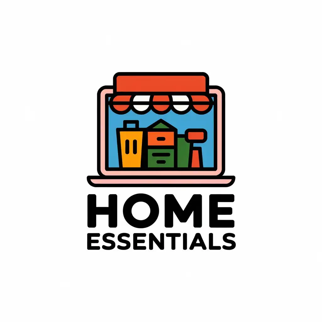 LOGO Design for Home Essentials Online Commerce with Large Furniture and Household Items Theme