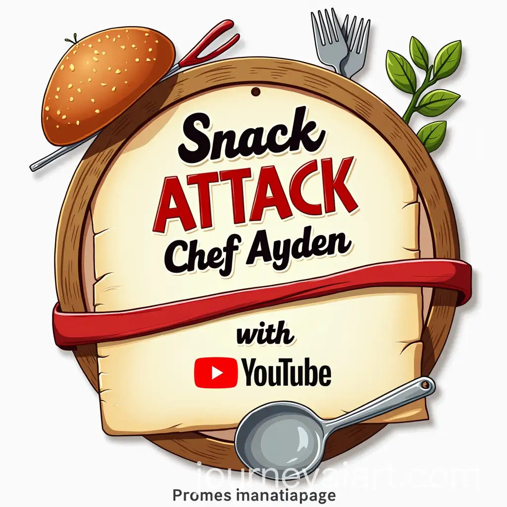 Logo-Design-for-Snack-Attack-with-Chef-Ayden-Cooking-Show-for-Grade-3-Assessment