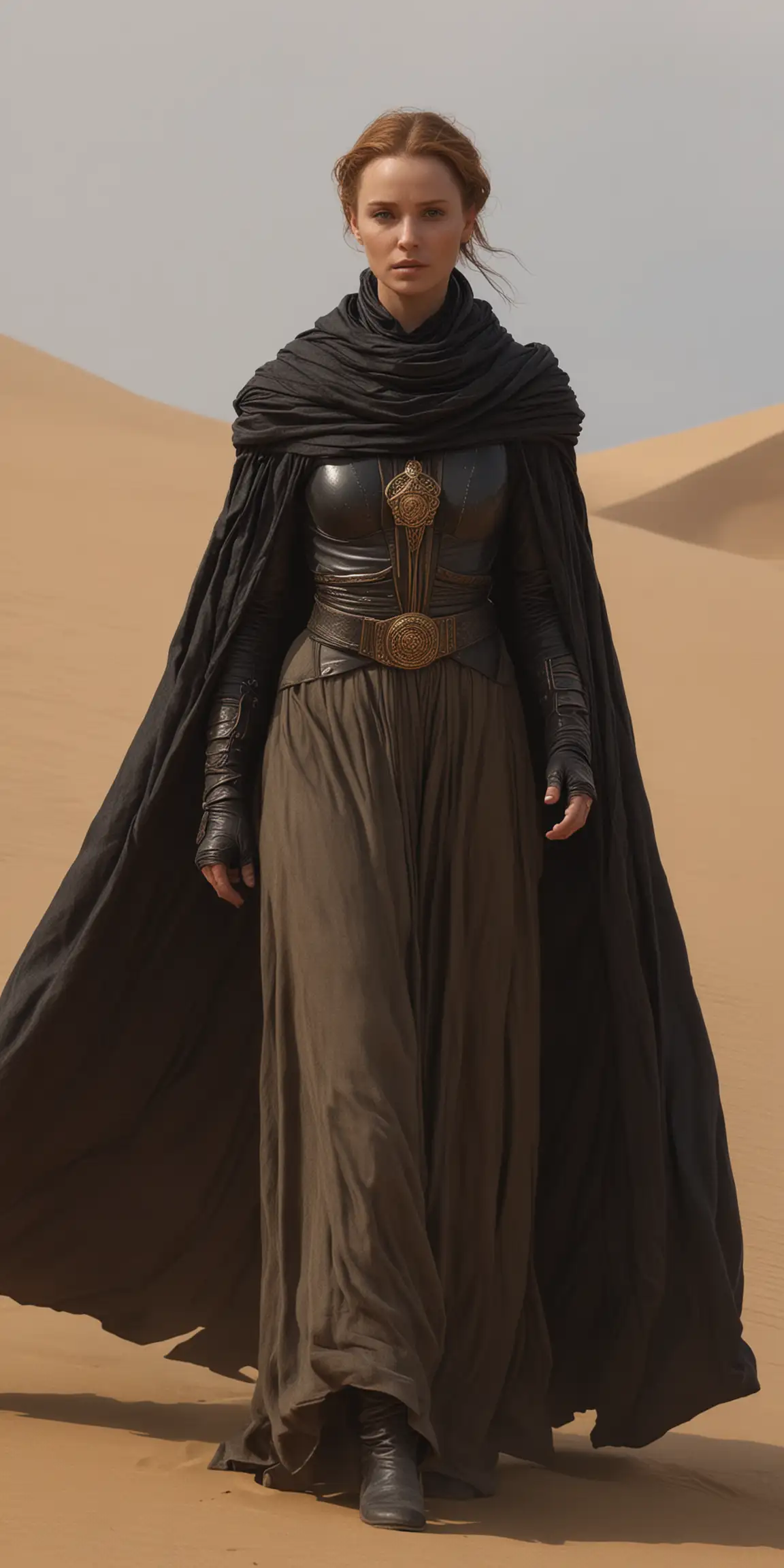 Fantasy Female Character in Cloak Dune Bene Gesserit Movement