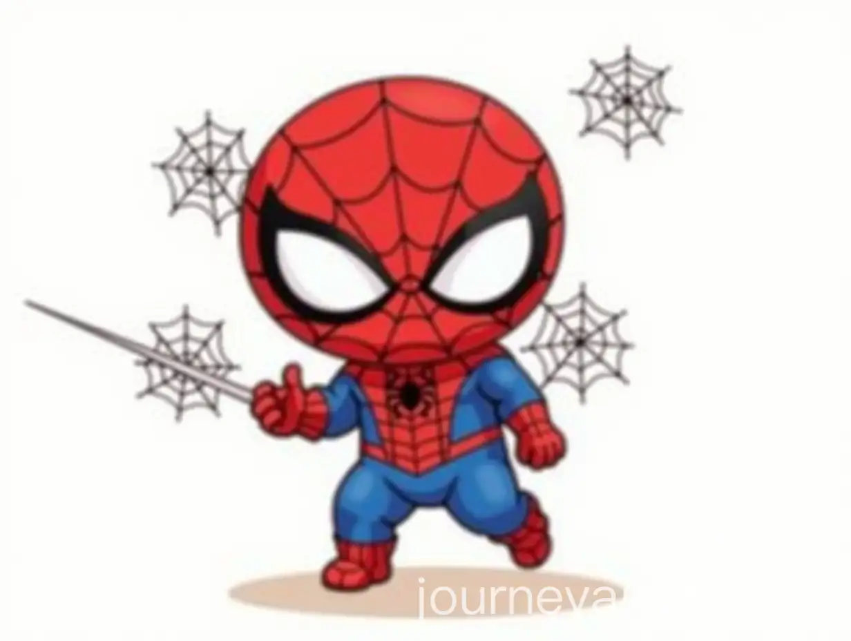 ChibiStyle-Superhero-in-Dynamic-WebShooting-Pose