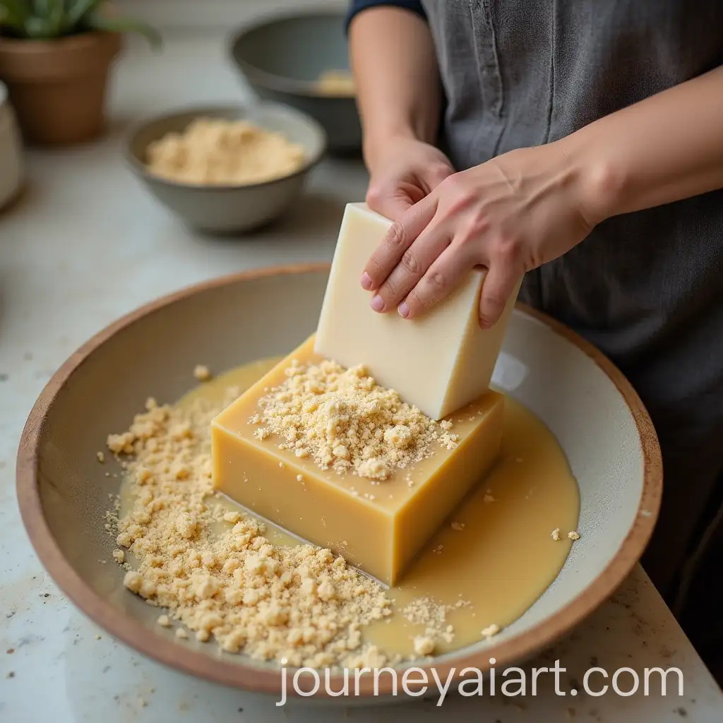 Artisan-Soap-Making-Process-in-a-Cozy-Workshop