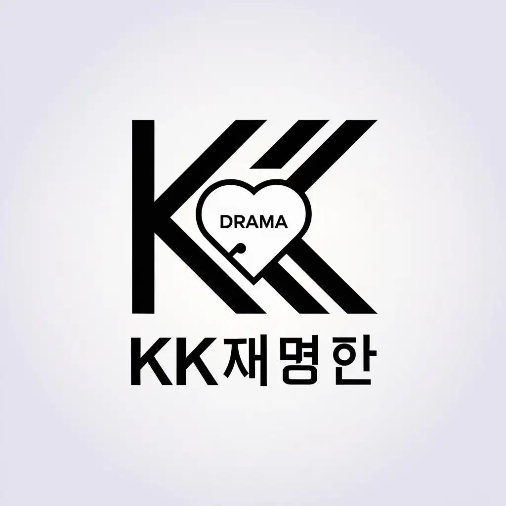 a vector logo design,with the text "kk爱追剧", main symbol:kk loves to chase dramas,Minimalistic,be used in movies and television industry,clear background