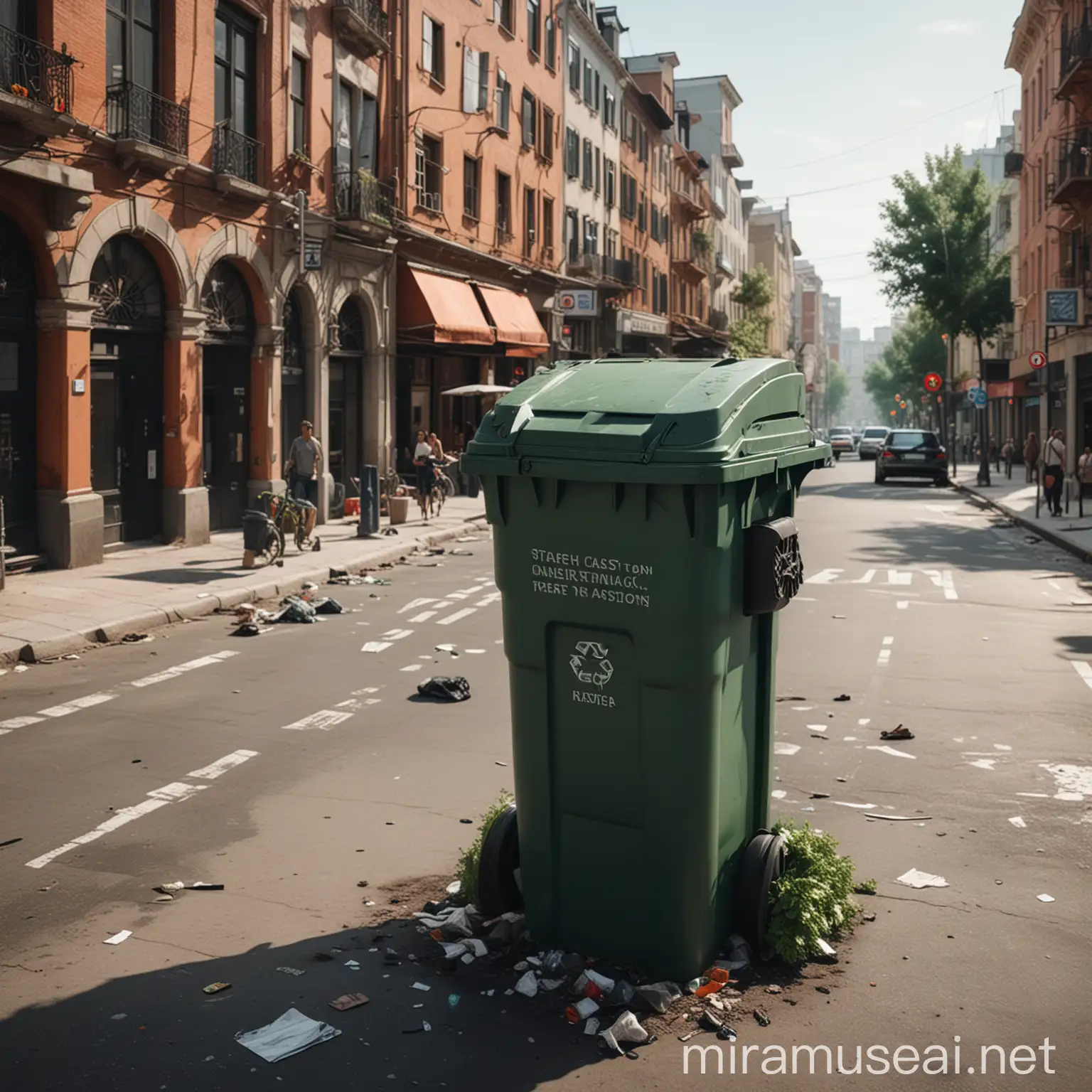 Realistic Control System for Urban Waste Management