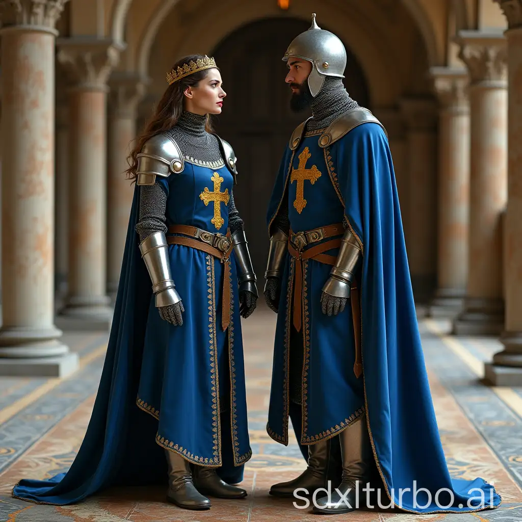 Athletic-KnightQueen-and-KnightCrusader-in-a-Luxurious-Royal-Palace