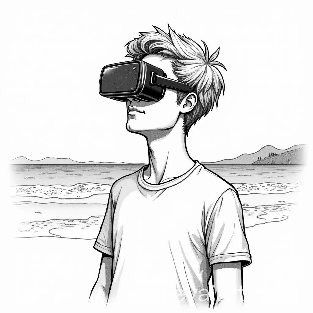 Male-Student-Engaged-in-Virtual-Reality-at-the-Beach