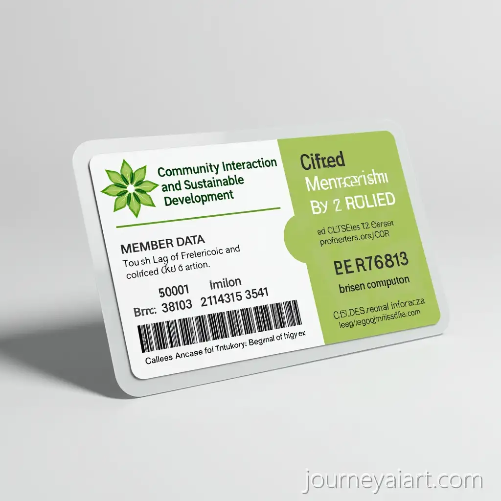 Community-Interaction-and-Sustainable-DevelopmentMembership-card-design-Foundation-Membership-Card-Design