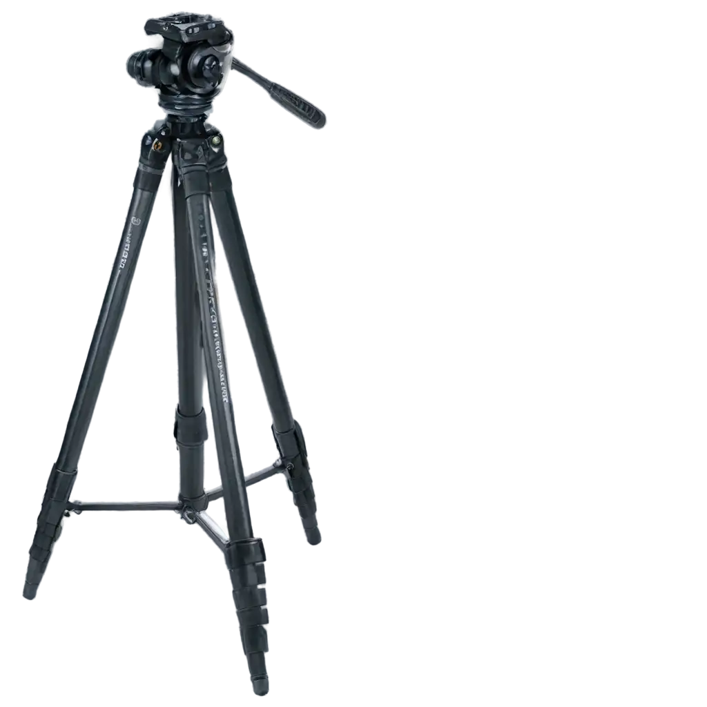 HighQuality-PNG-Image-of-a-Sturdy-Tripod-Perfect-for-Clear-and-Detailed-Photography