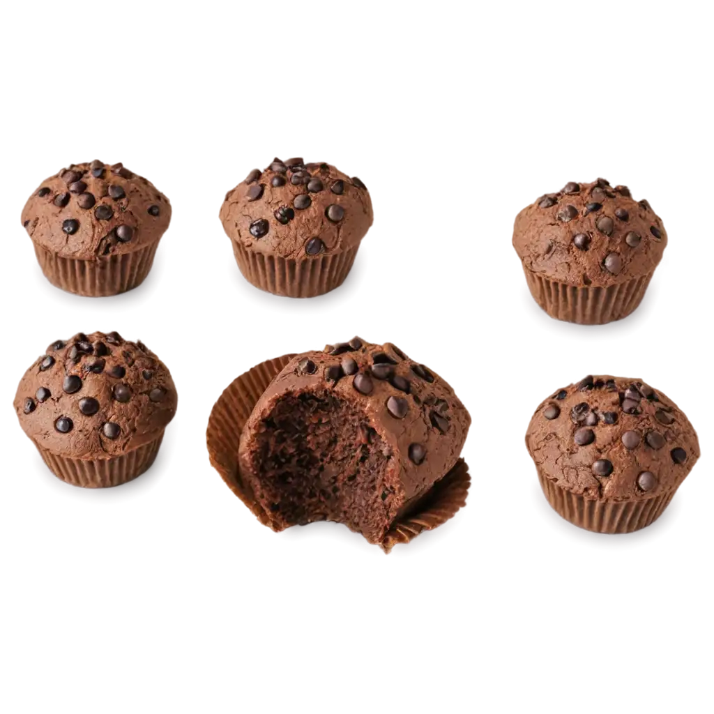 Muffin-Chocochips-PNG-Image-HighQuality-and-Versatile-for-Various-Creative-Uses