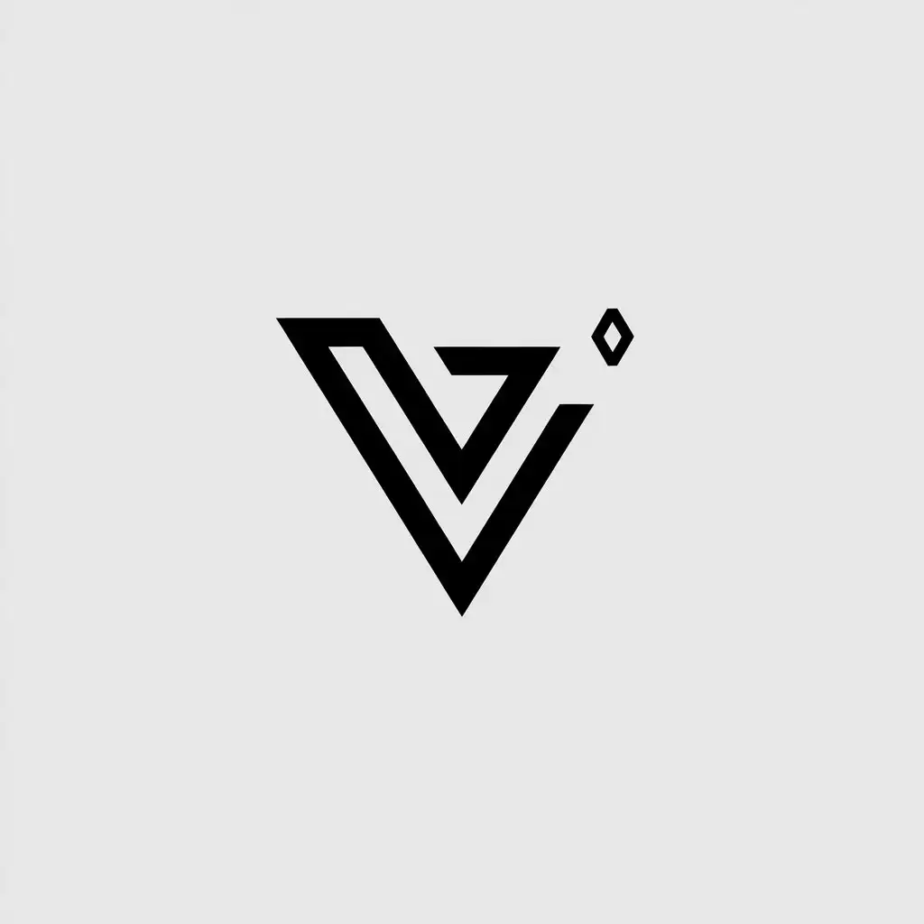 LOGO Design for VS Minimalistic Triangle Symbol for Technology Industry with Clear Background