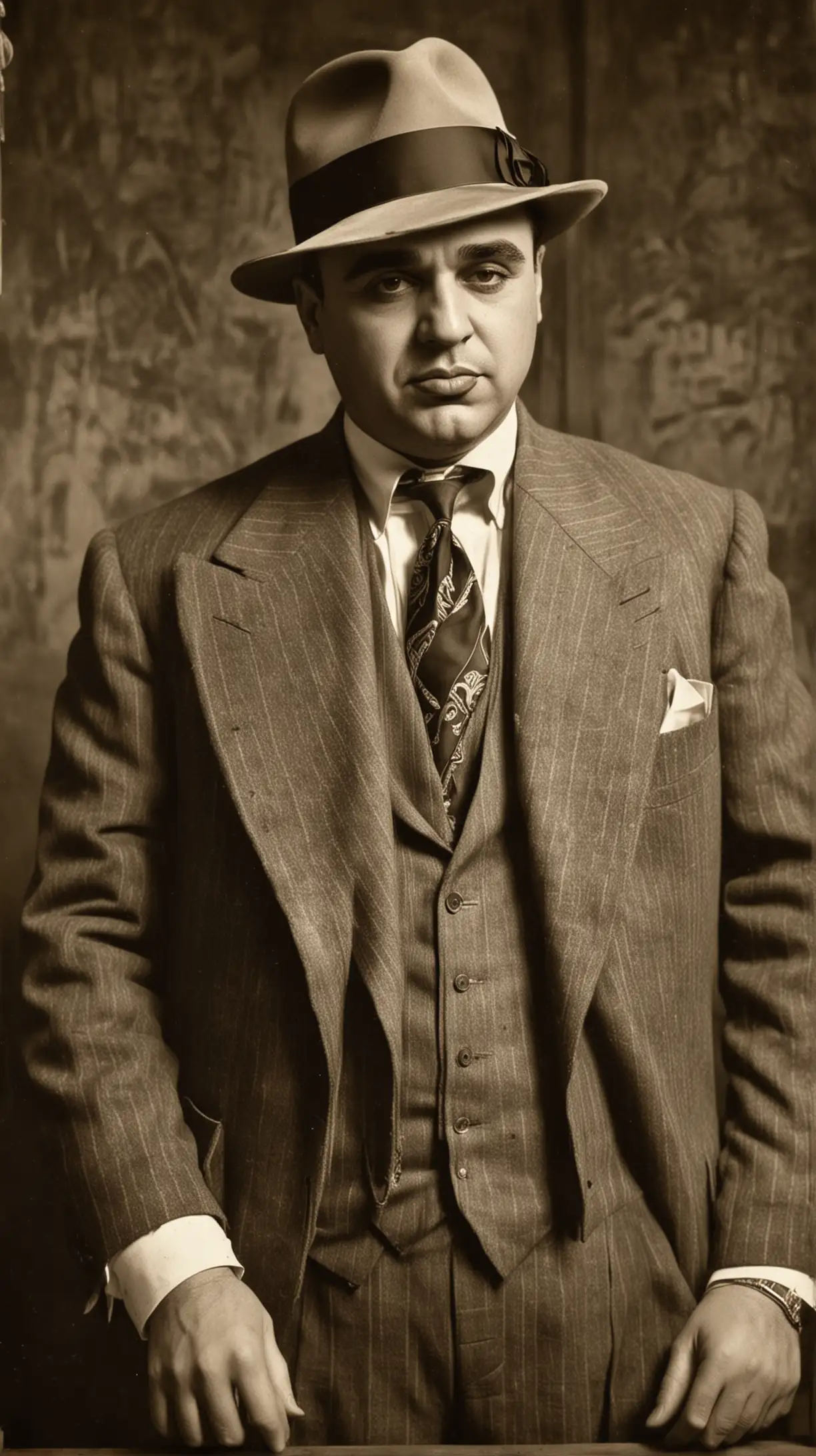 Al Capone in Prohibition Era Style