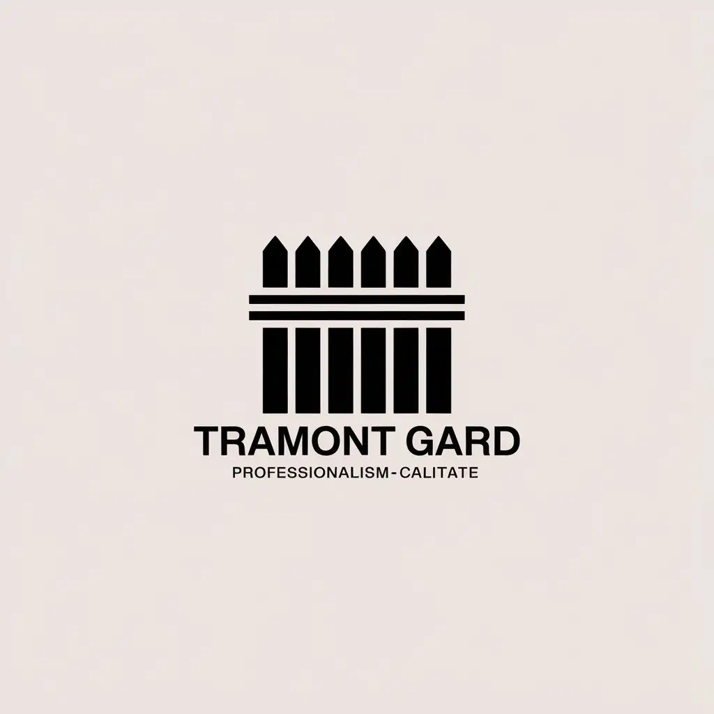 LOGO Design for Tramont Gard Minimalistic Fence Theme with Professionalism and Quality