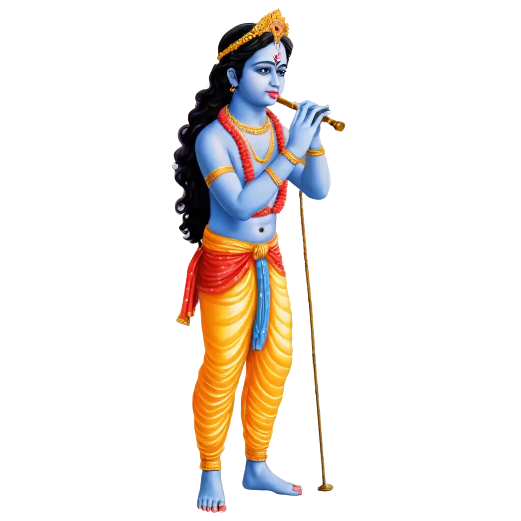 Krishna-Playing-Flute-PNG-Image-HighQuality-Spiritual-Artwork-for-Various-Applications