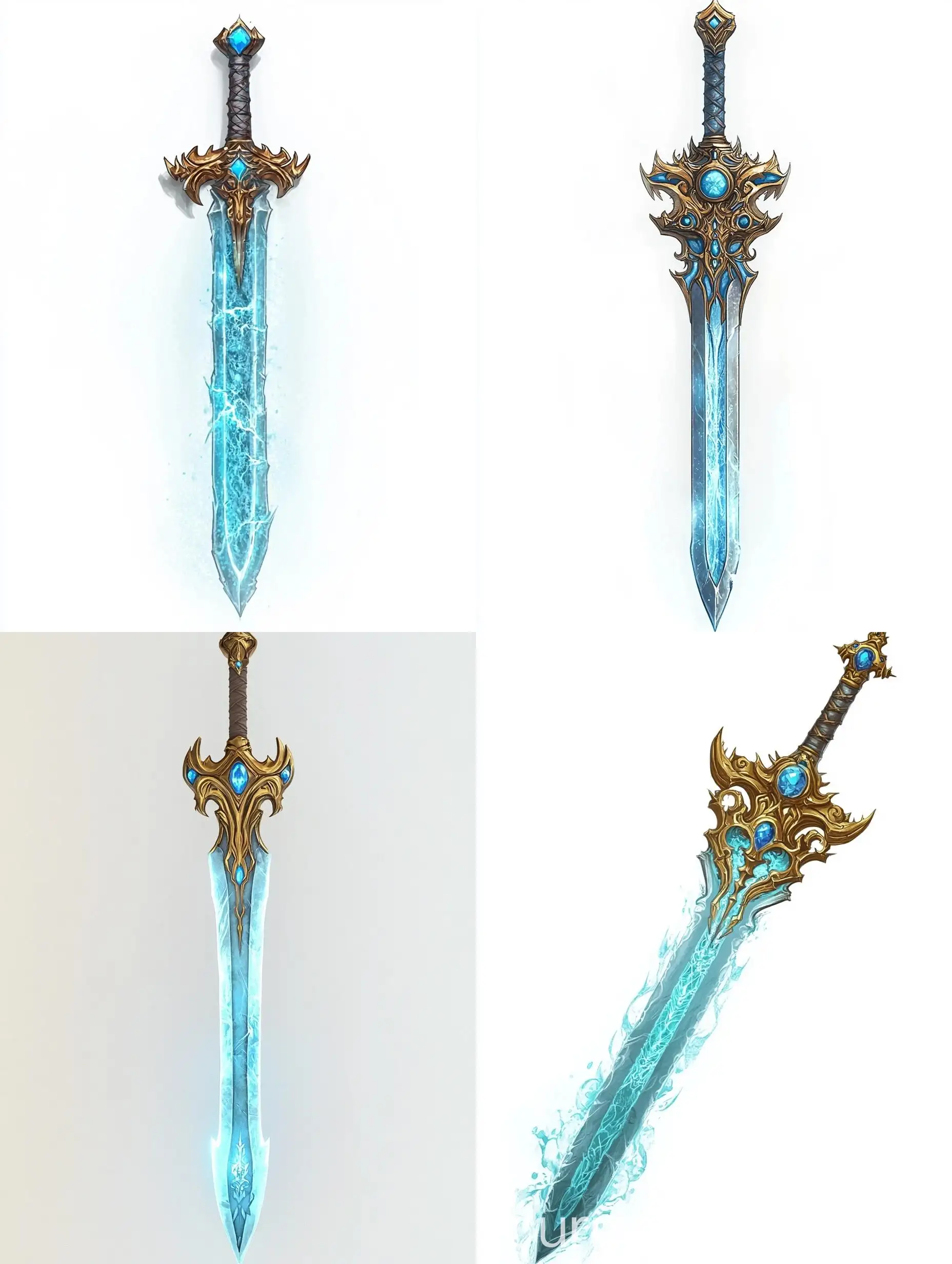 Fantasy-Sword-with-Elongated-Blade-and-Blue-Gemstones