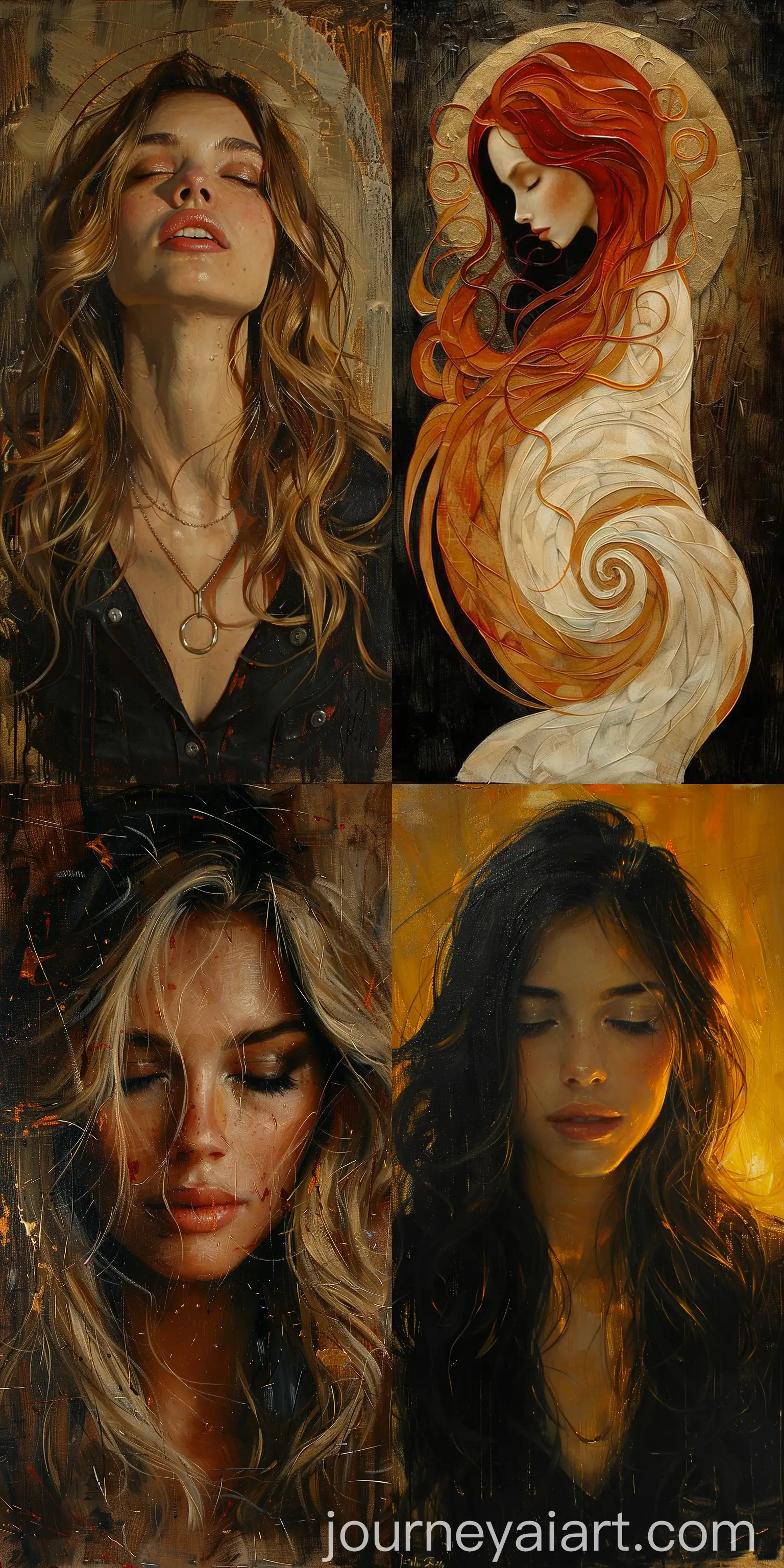 Surrealist-Portrait-of-a-Beautiful-Woman-with-Long-Hair-and-Warm-Tones