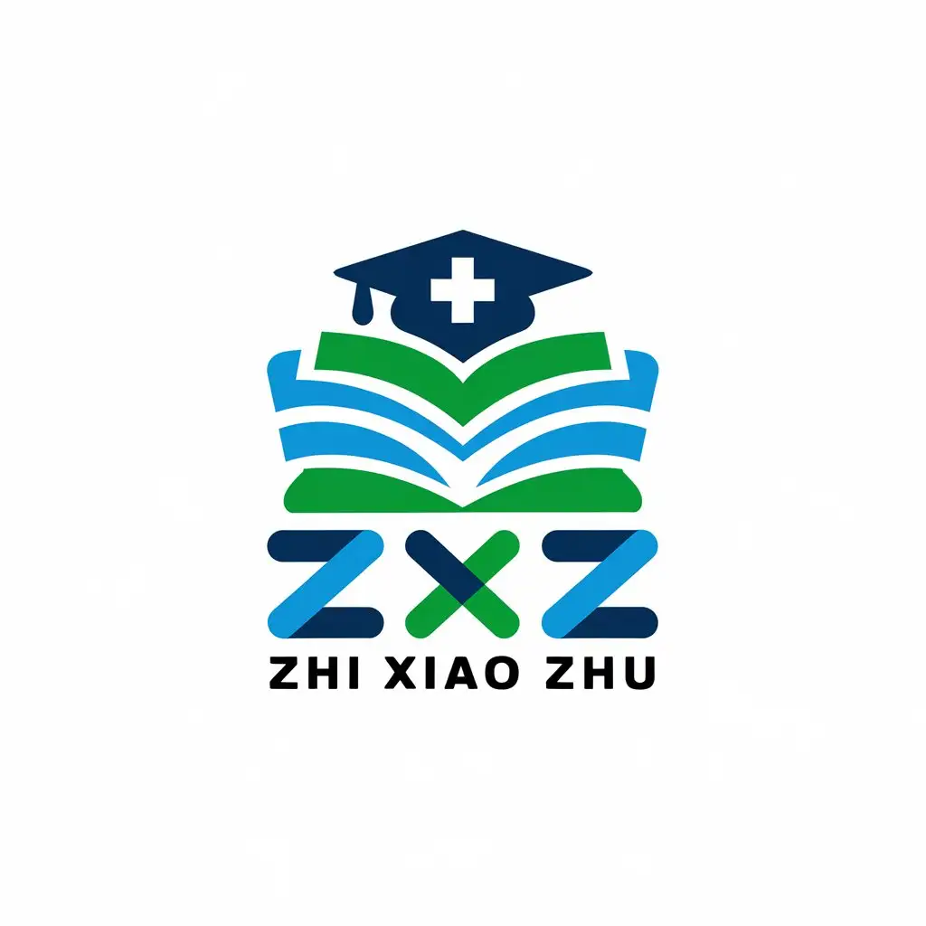 LOGO-Design-For-Zh-xio-zh-Education-Theme-with-ZXZ-Alphabet-and-Abstract-Elements