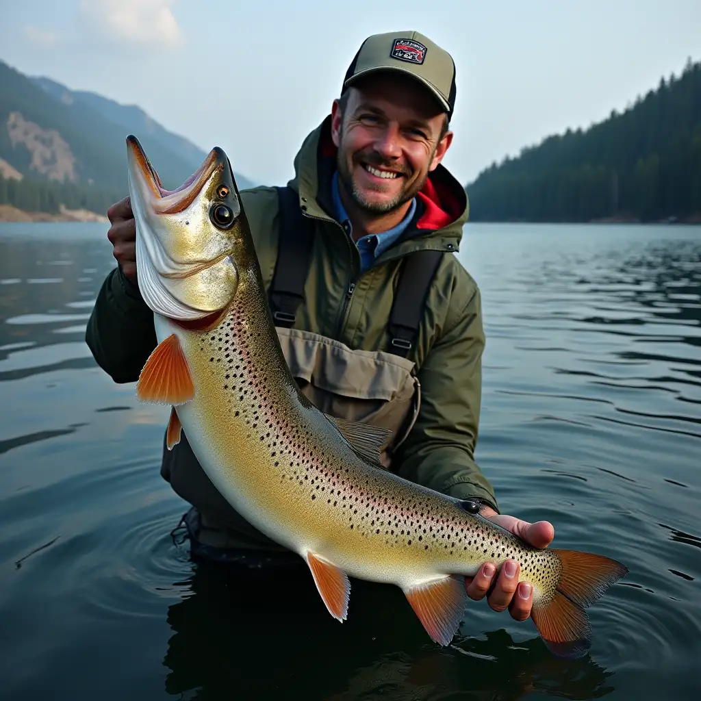 trout the size of a skyscraper