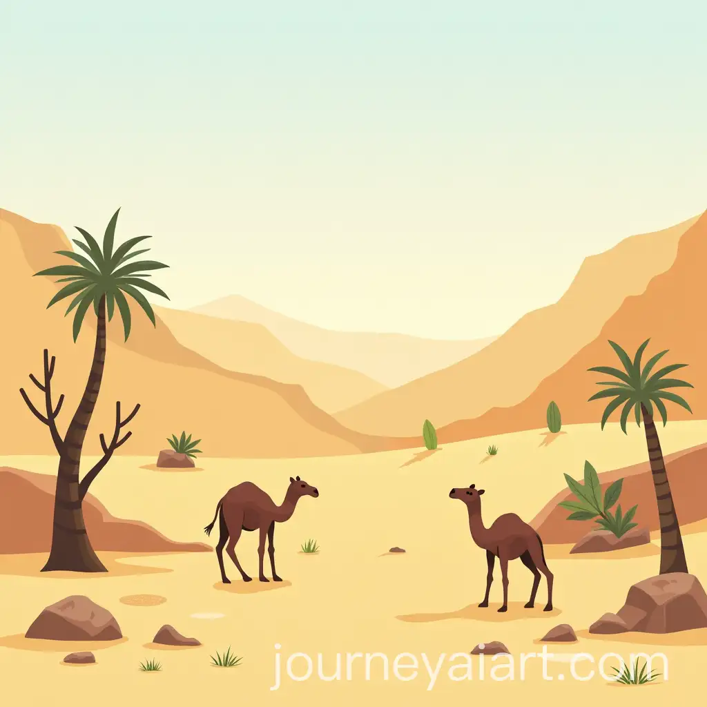 Desert-Landscape-of-Egypt-with-Sand-Dunes-and-Wildlife