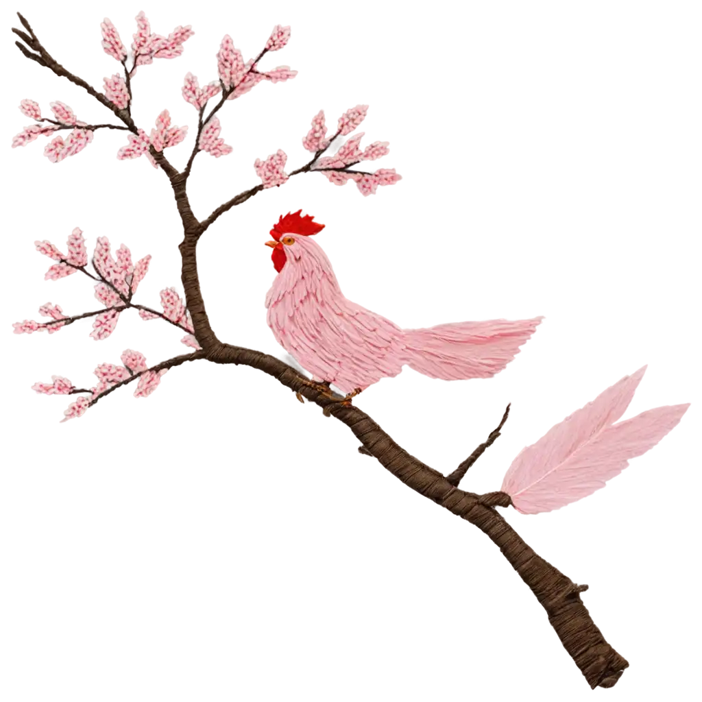 EmbroideryStyle-PNG-of-Cherry-Blossom-TreeSEO-PNG-Image-Analysis-with-Roosters-Origami-and-Katana-for-Unique-Decorative-Art