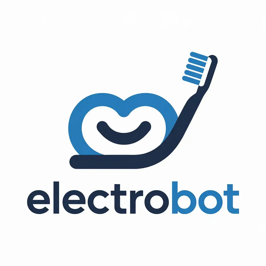 LOGO-Design-for-ElectroBot-Toothbrush-with-Smile-Symbol-in-Commerce-Industry