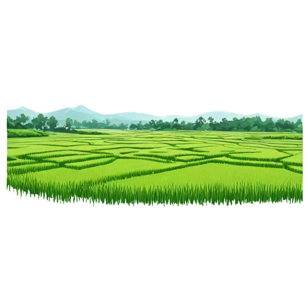 PNG-Rice-Fields-Vector-Stunning-Illustration-for-Digital-and-Print-Media