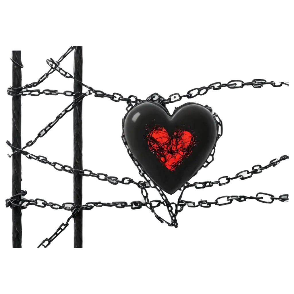 Dark-Heart-Imprisoned-PNG-Capturing-the-Essence-of-Emotional-Turmoil