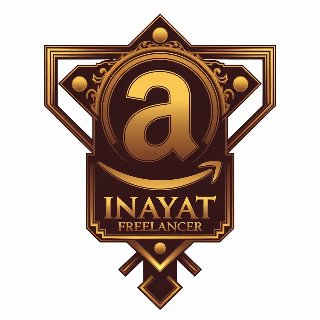 LOGO Design for Inayat Freelancer Complex Splendid Amazon Logo with Clear Background