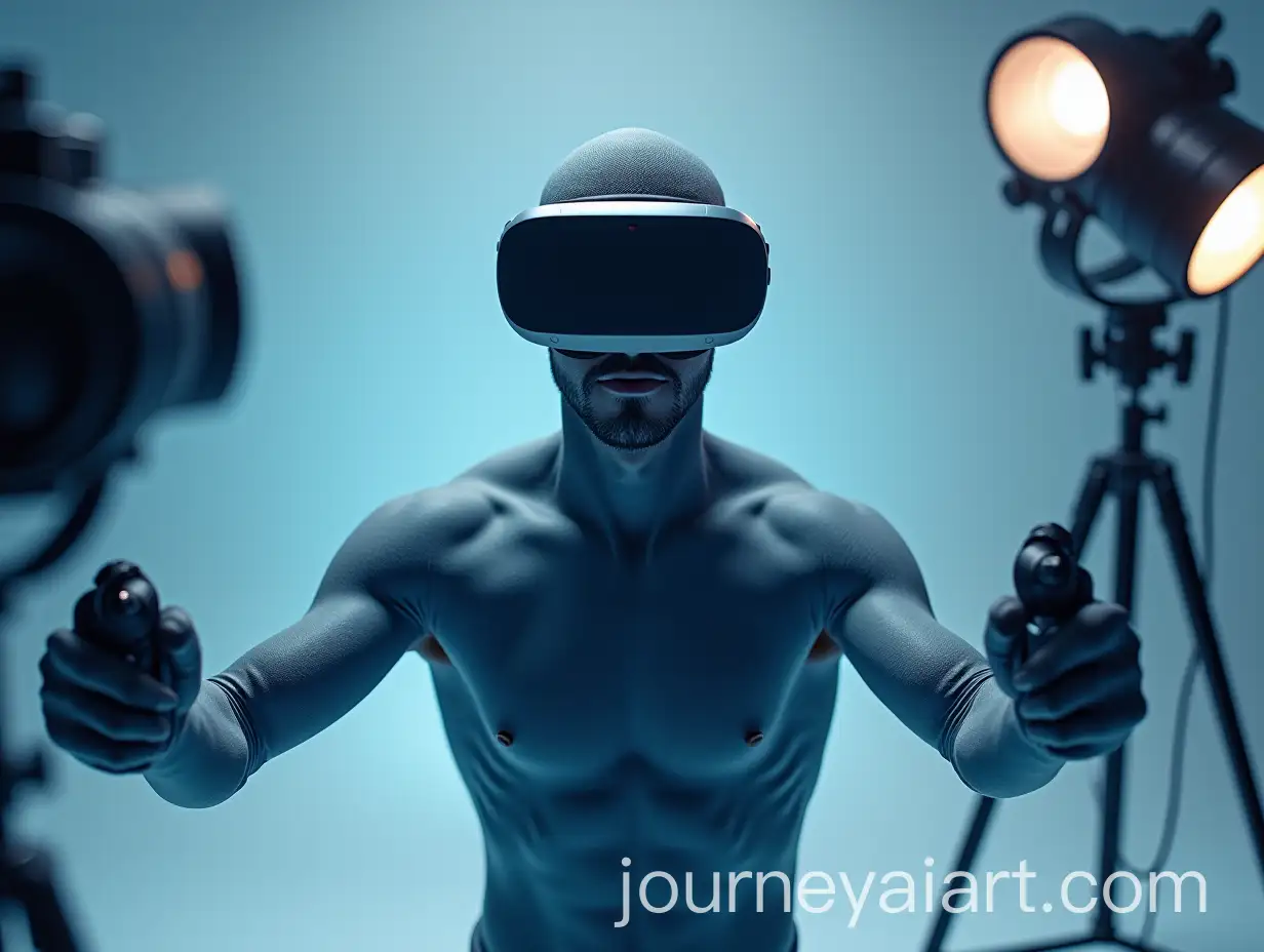 Virtual-Mesh-Man-in-Futuristic-Setting-with-Oculus-Quest-2