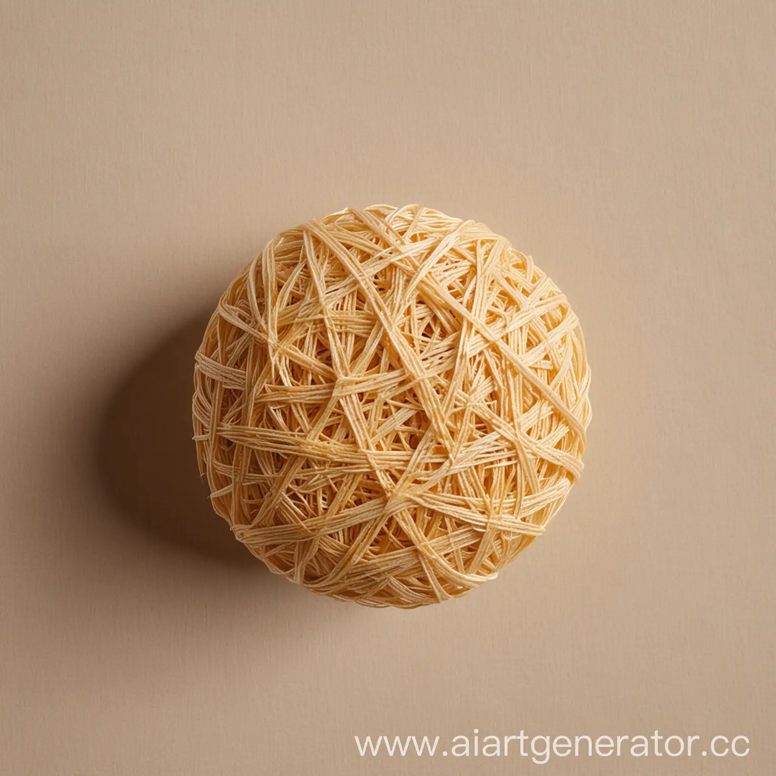 Intricate-Ball-of-Thread-Woven-with-Spaghetti