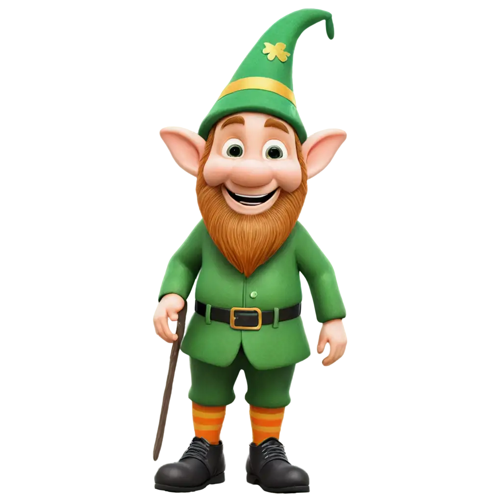 HighResolution-St-Patricks-Day-Green-Gnome-PNG-Image-with-Transparent-Background-for-Versatile-Use