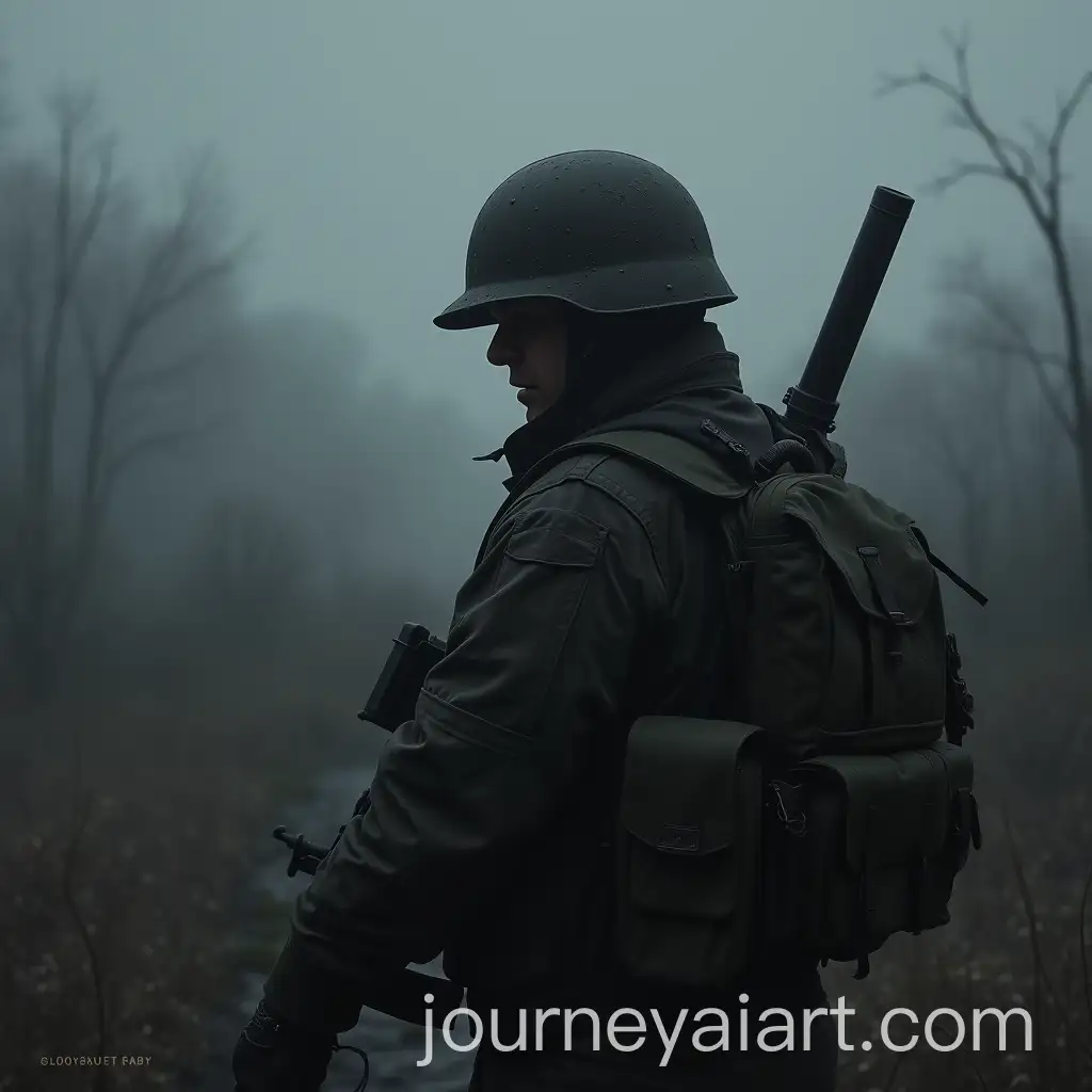 Spooky-Soldier-in-Gray-Tones-100-Yards-Away