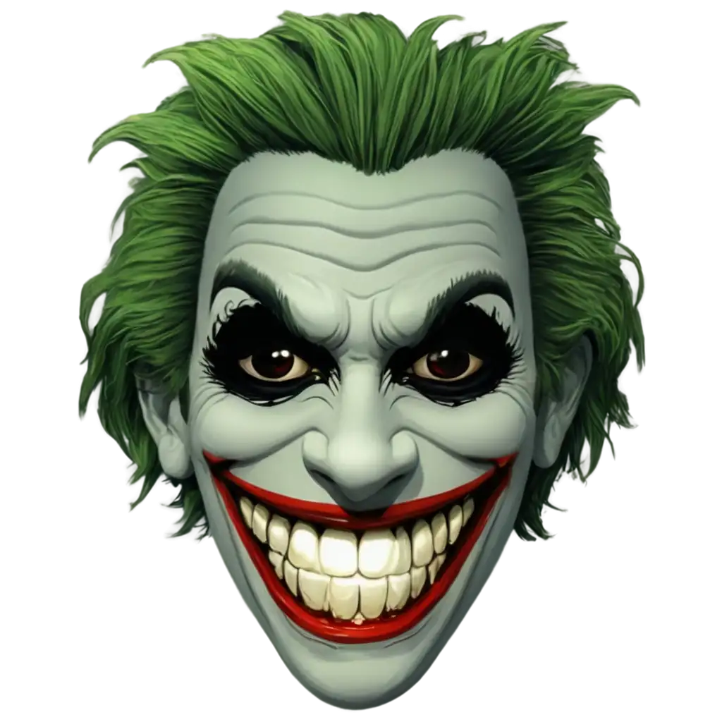 Troll face with face of a joker animated