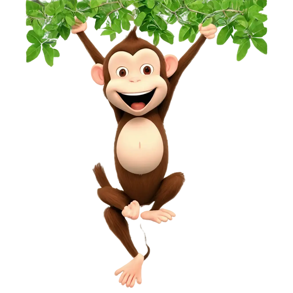 Playful-JungleThemed-Transparent-PNG-Watermark-for-Monkey-Giggle-YouTube-Channel