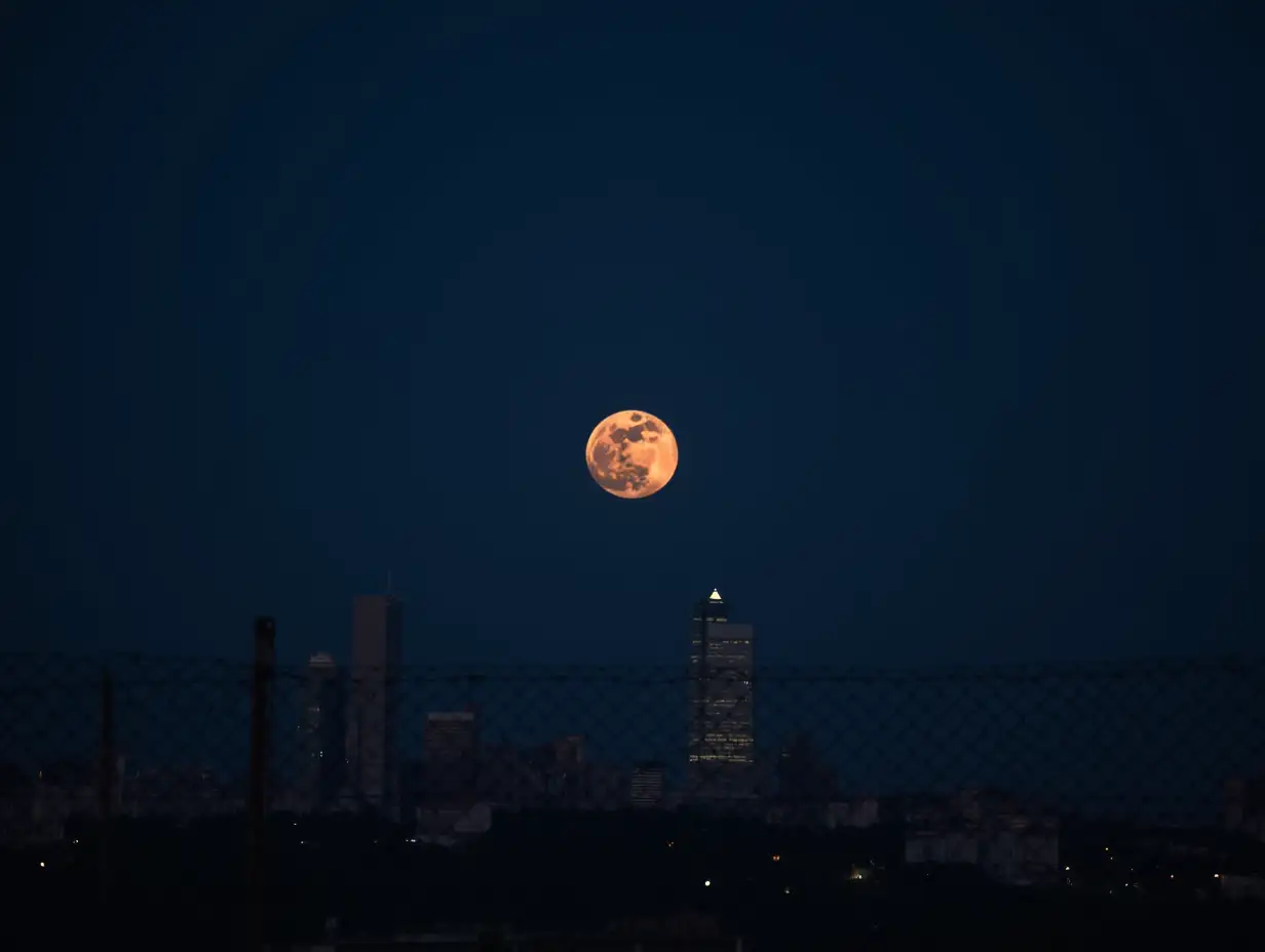 Ethereal-Full-Moon-Illuminates-a-Bustling-Night-Cityscape