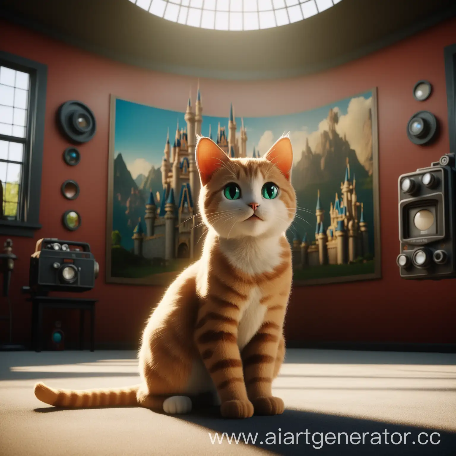 Happy-Cute-Cat-in-Disney-Studio-Style-with-Natural-Cinematic-Lighting