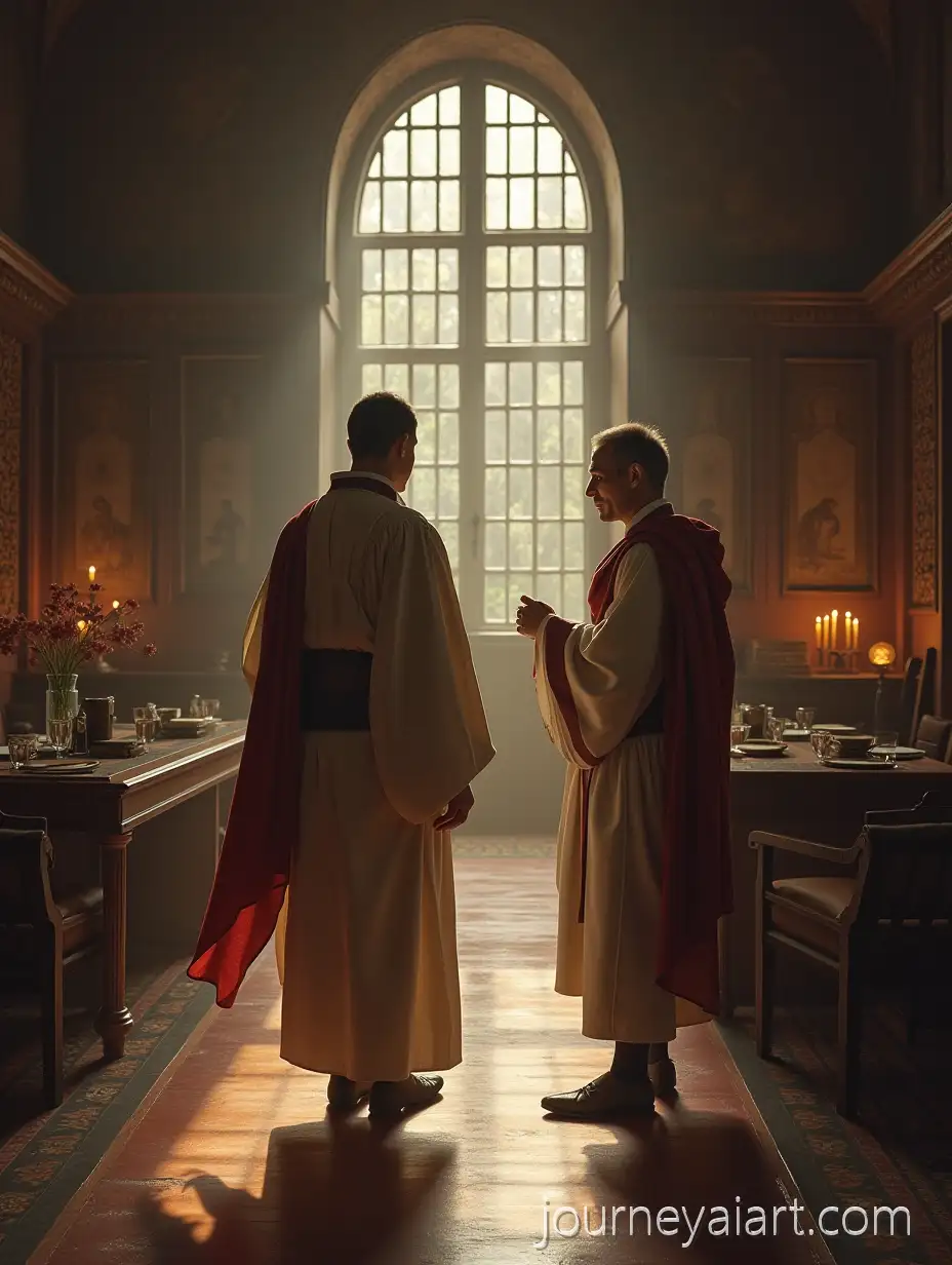 Proud-Scholar-Entering-Masters-Study-with-Calm-Mentor-Present