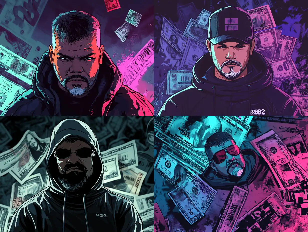 DarkThemed-Telegram-Avatar-with-ROB2Beat-and-Urban-Graffiti-Elements