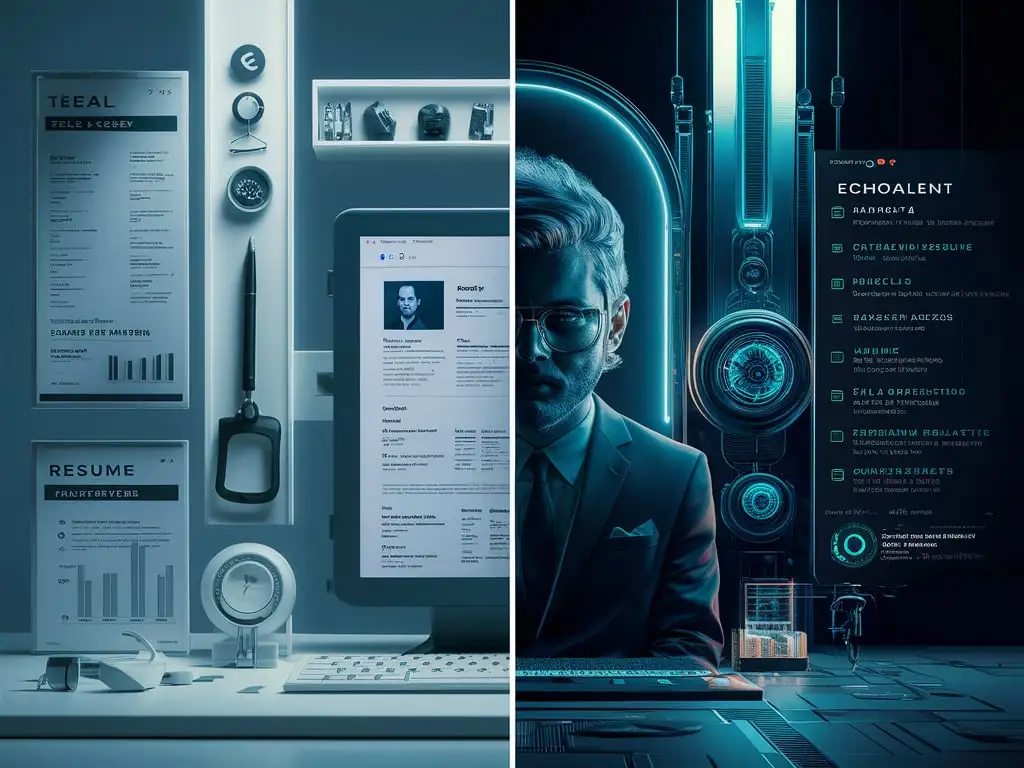 Dynamic ResumeBuilding Platforms Teal HQ vs EchoTalent AI