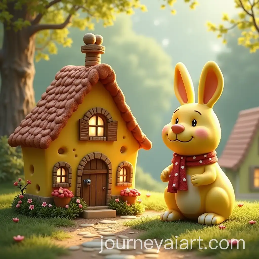 Charming-Cottage-Beside-a-Whimsical-Cheese-Sculpture