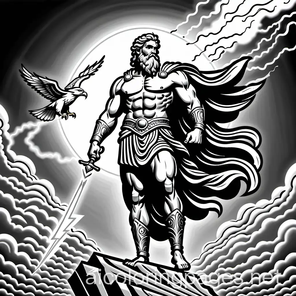 Realistic-Greek-God-Zeus-Coloring-Page-with-Lightning-Bolt-and-Eagle