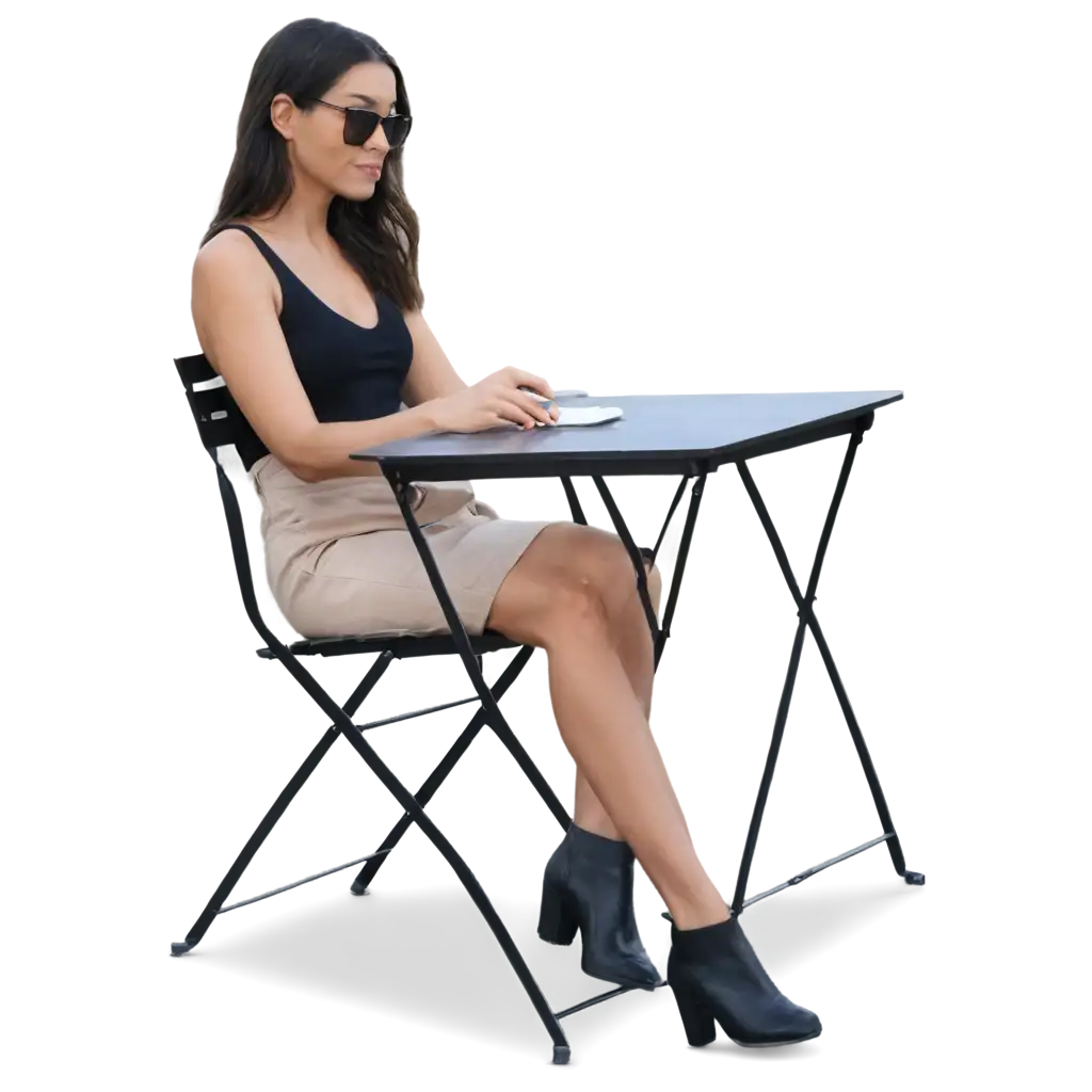Woman-Sitting-in-a-Balcony-Chair-Outside-PNG-Image-for-HighQuality-Visuals