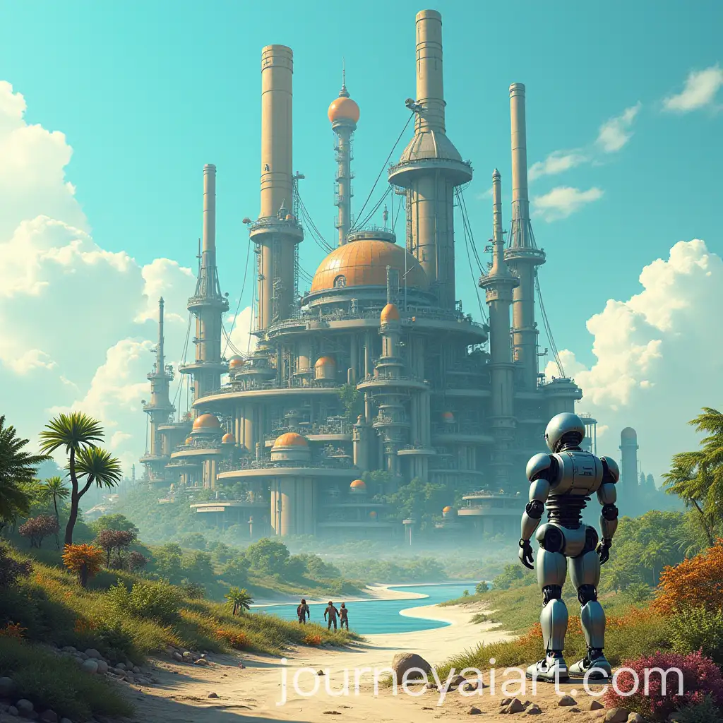 Futuristic-Island-Laboratory-with-Advanced-Technology-and-Exotic-Wildlife