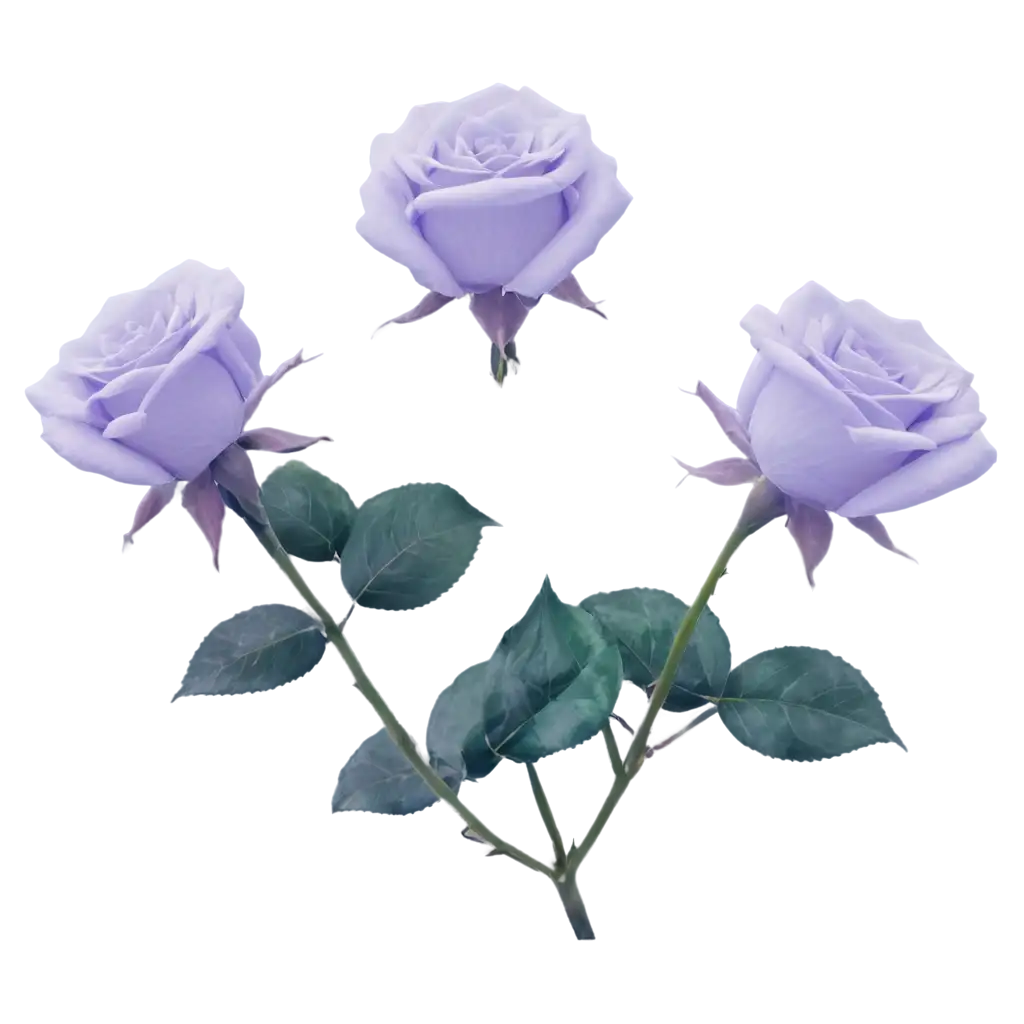 Blue-Roses-PNG-Image-withPNG-Image-Usage-Scenarios-Light-Purple-Flowers-HighQuality-and-Transparent-Background