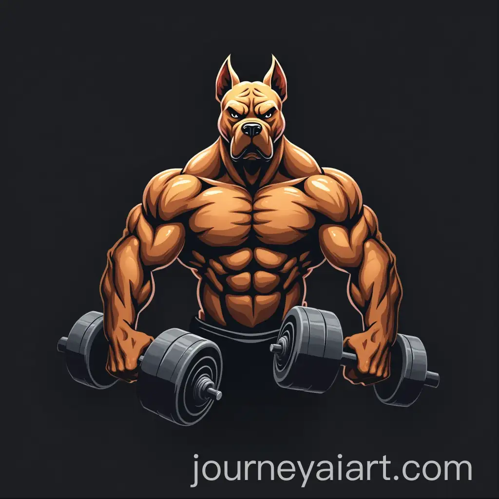 Muscular-Shar-Pei-Dog-Lifting-Dumbbell-at-the-Gym