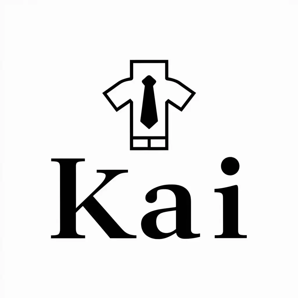 LOGO-Design-For-Kai-Elegant-Clothing-Symbol-in-Vector-Style