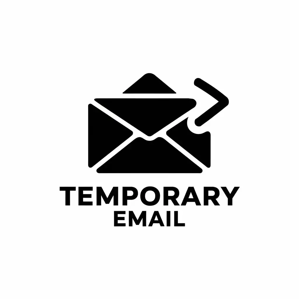 LOGO Design for Temporary Email Modern Email Symbol with Clear Background