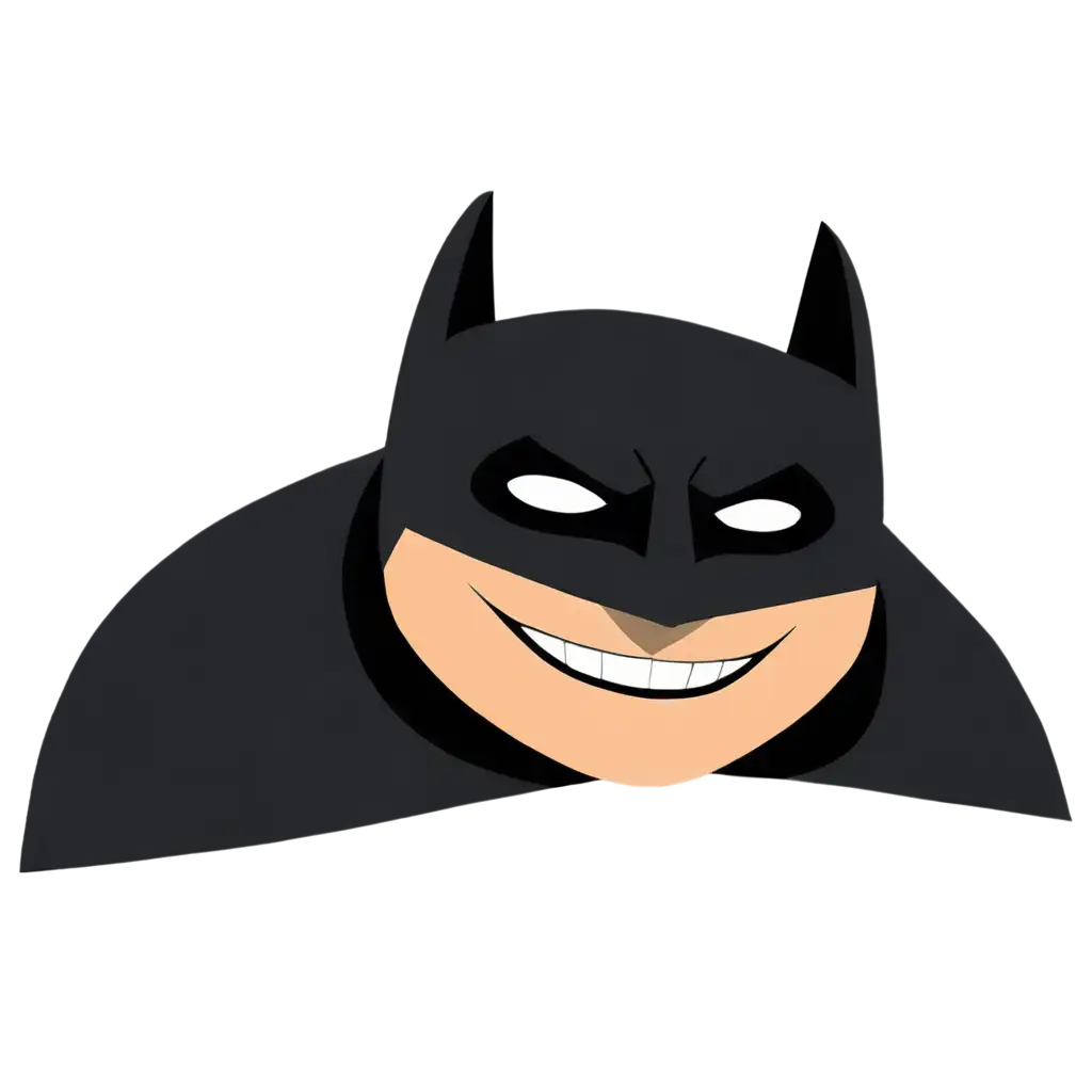 Batman-Smiling-PNG-Image-Brightening-Online-Pages-with-Gothams-Icon