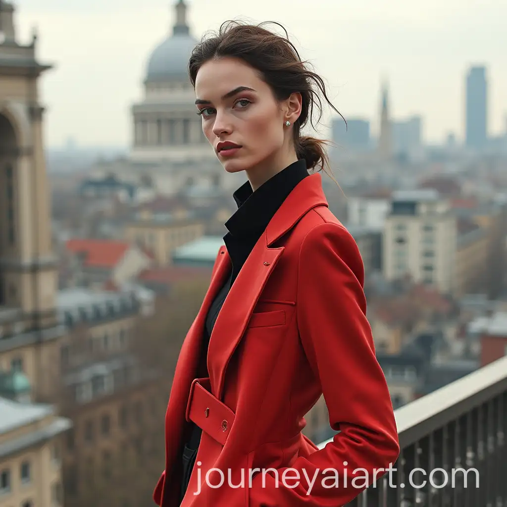 Stylish-French-Model-in-Constructivism-Fashion-Against-Urban-Backdrop