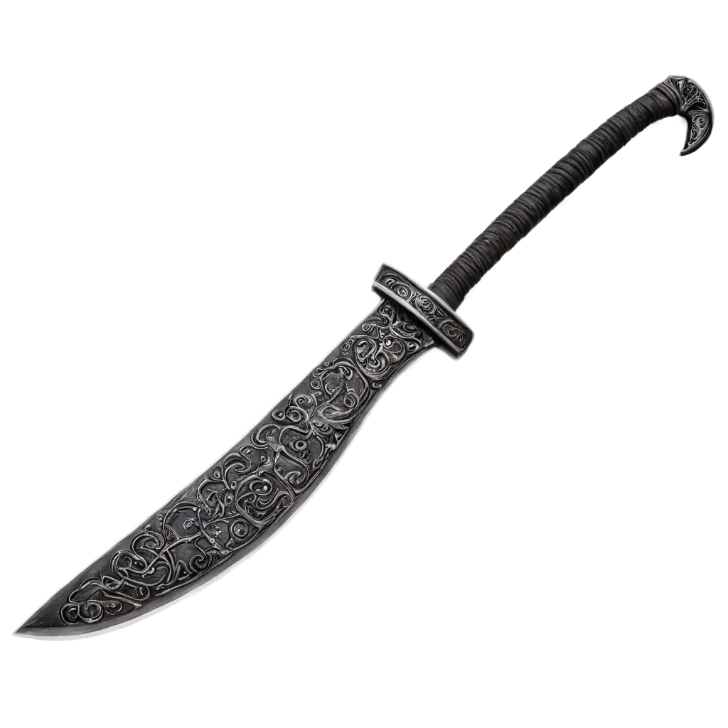 Fantasy-Black-Keris-Curved-Blade-PNG-Image-for-Digital-Art-and-Design