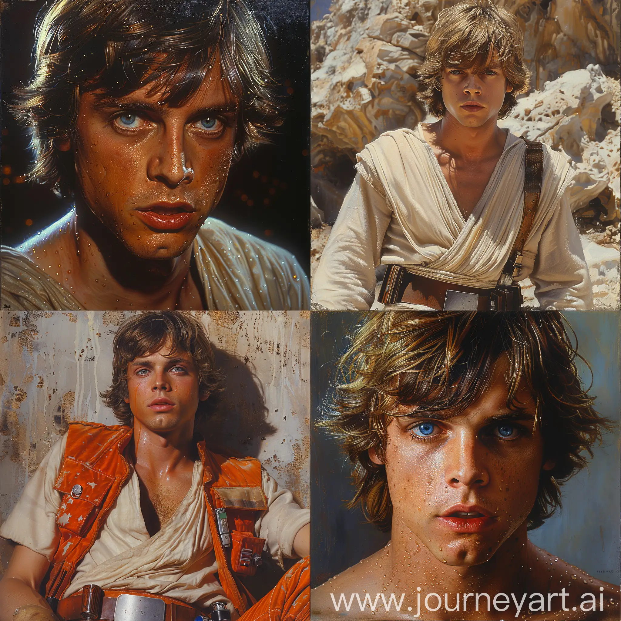 Hyperrealistic-Star-Wars-Luke-Skywalker-Oil-Painting